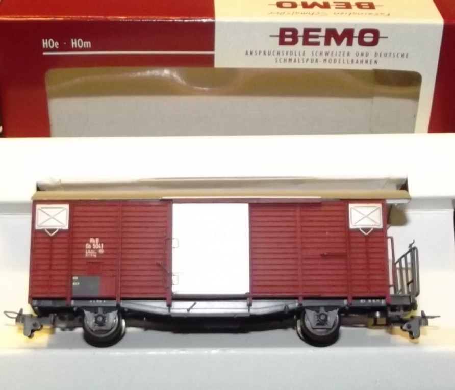 Bemo 2250 101 - Alte nr. 2250 - Gedeckter Güterwagen - Gb